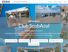 Tablet Screenshot of clubscubazul.com